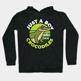 Just A Boy Who Loves Crocodiles Hoodie